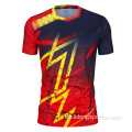 Mujeres sublimadas Men Sport Badminton Tennis Camiseta